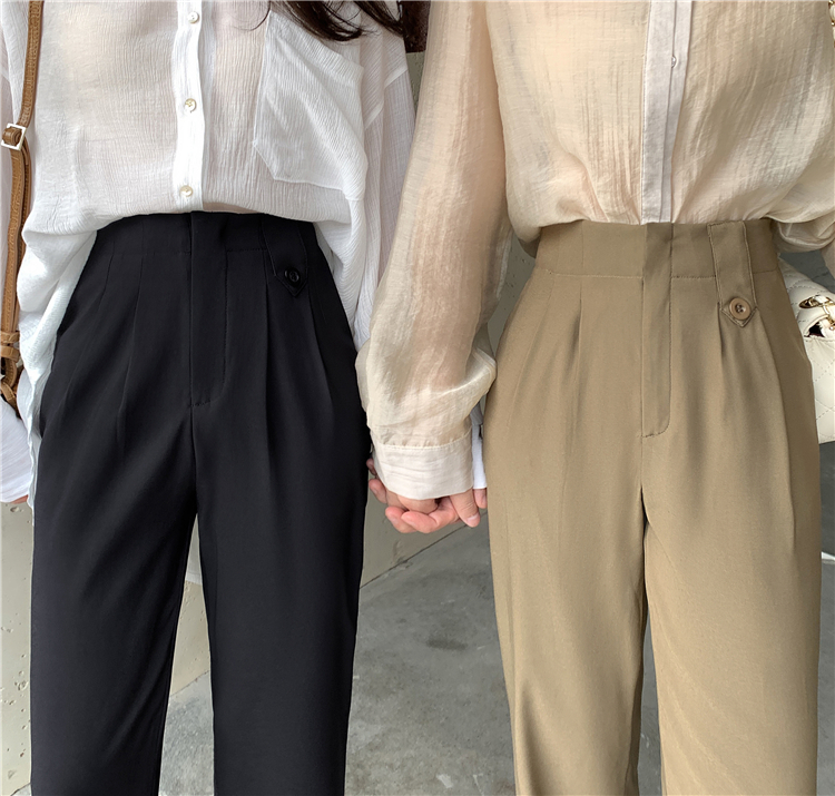 Loose, Thin And High Mopping Suit Pants