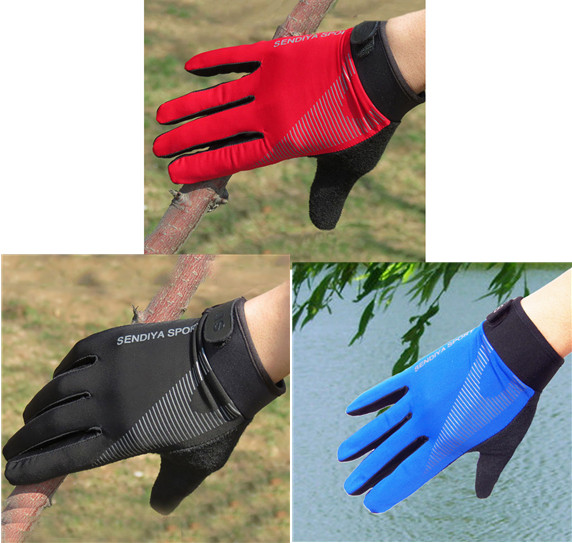 Men's And Women's Ice Silk High Elasticity Cycling Sports Touch Screen Gloves Mix Packing D - Shop at LoveMi