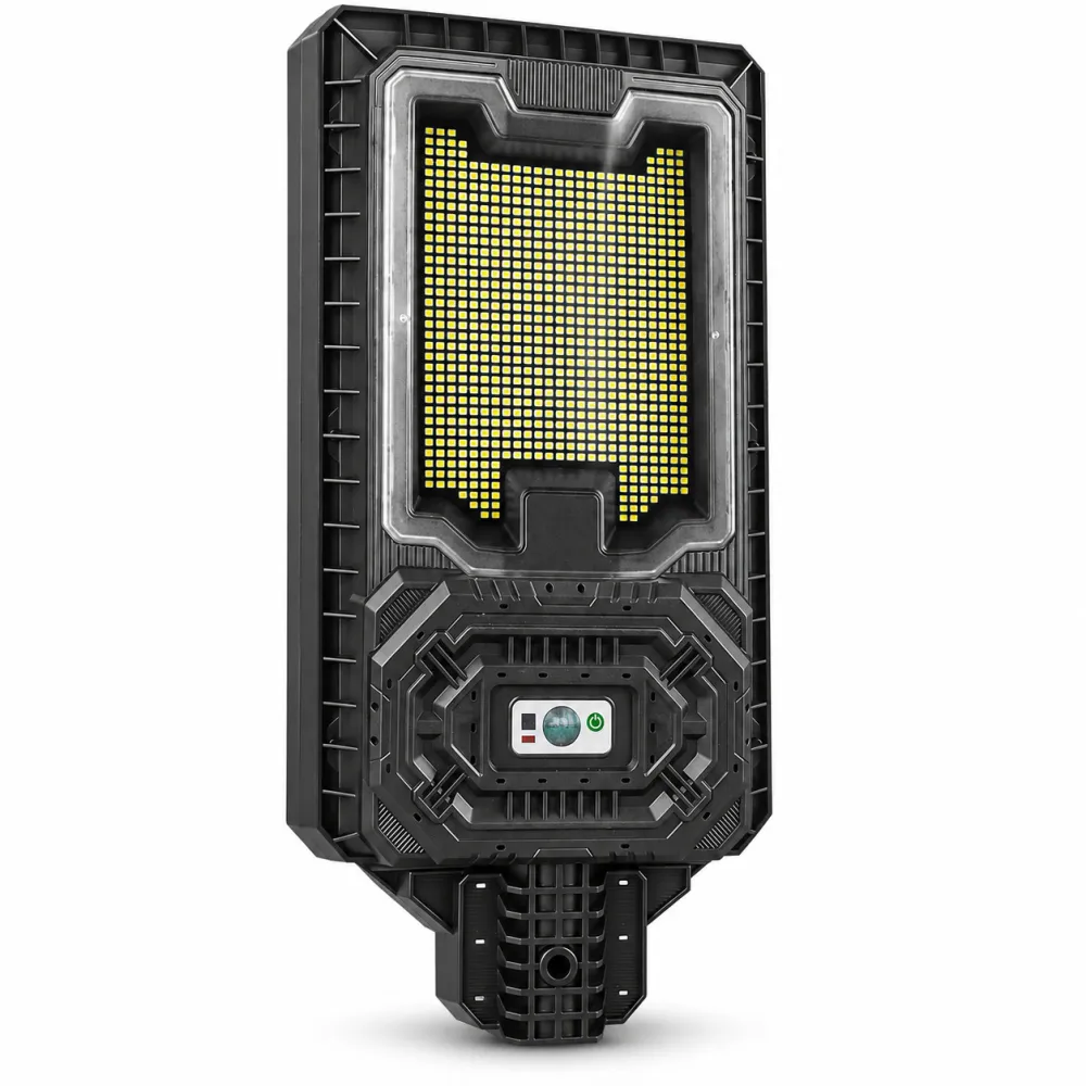 Solar Powered Motion Sensor Outdoor Light W7115 1 Black For Garden Yard Street Wall LED