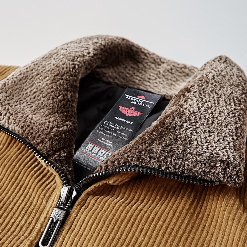 Men's Autumn And Winter Tooling Casual Windbreaker Jacket