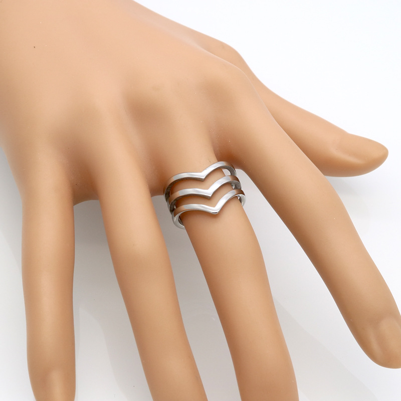 Three-layer Wavy Galvanized Titanium Steel Ring