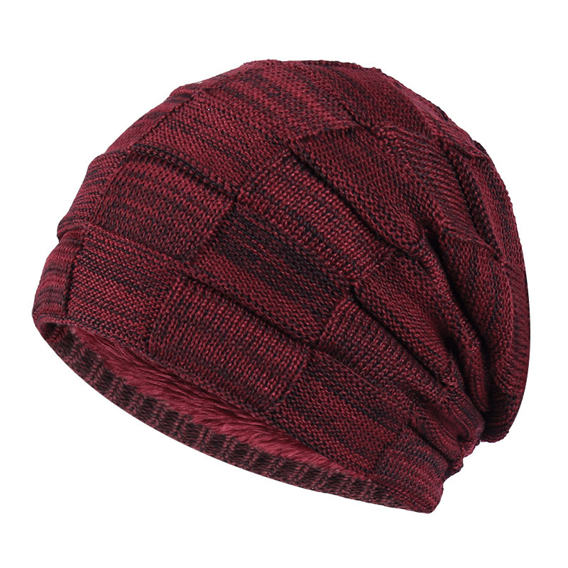 Fashion Plus Velvet Thick Knitted Warm Hat — foto 3