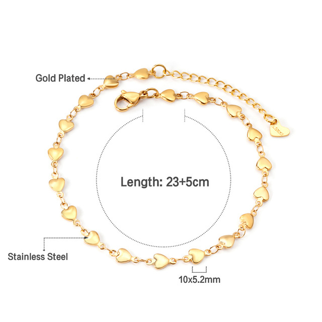 Title 3, Stainless Steel Anklet Chain Foot Ornaments Fem...