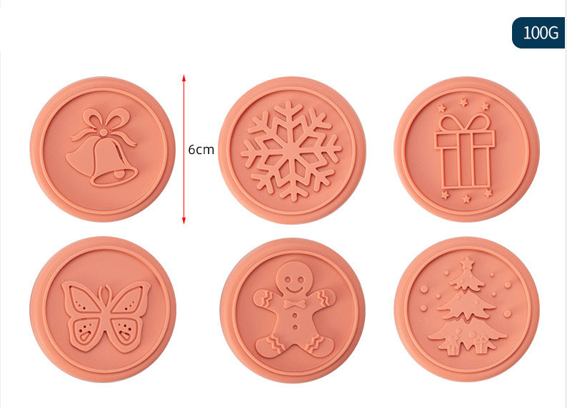 Title 3, Silicone Seal Set Christmas Day Biscuit Embossi...