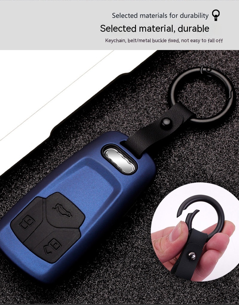 Title 4, Automotive Carbon Fiber Silicone Key Cover Case...