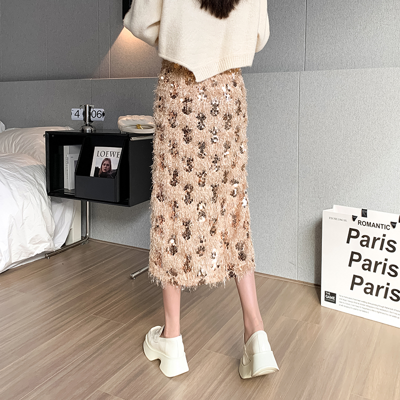 Women's Thin Straight Tube Hip Wrap Skirt