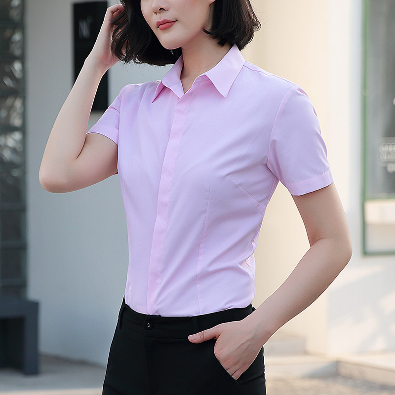 2078pointed collar pink