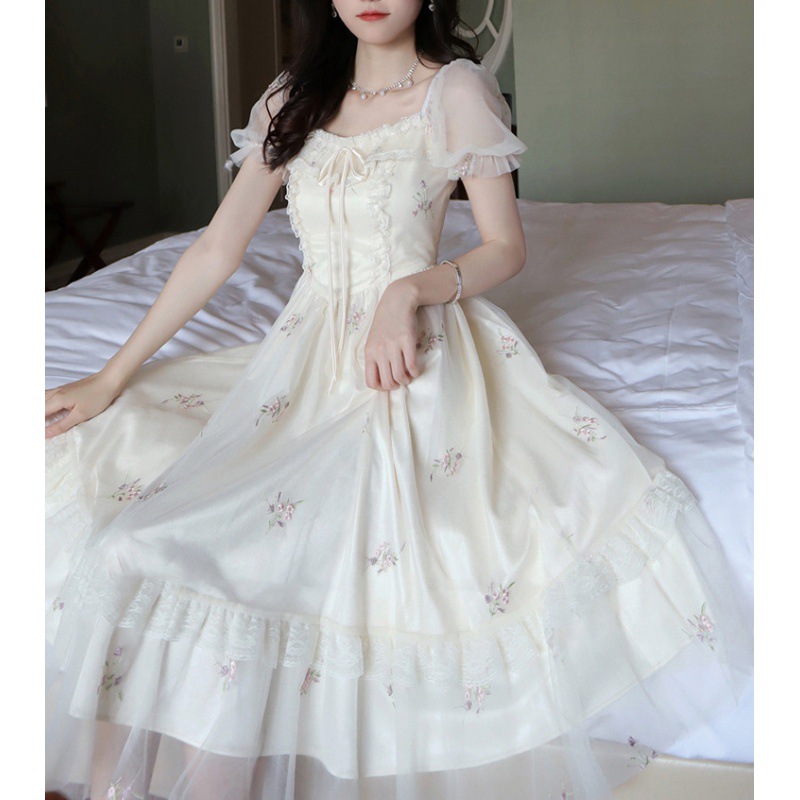 Women's Fashion Mesh High Waist Dress