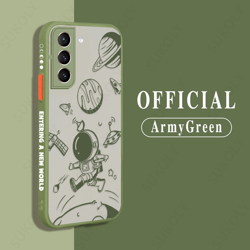 Doodle Transparent Cartoon Acrylic Line Astronaut Phone Case