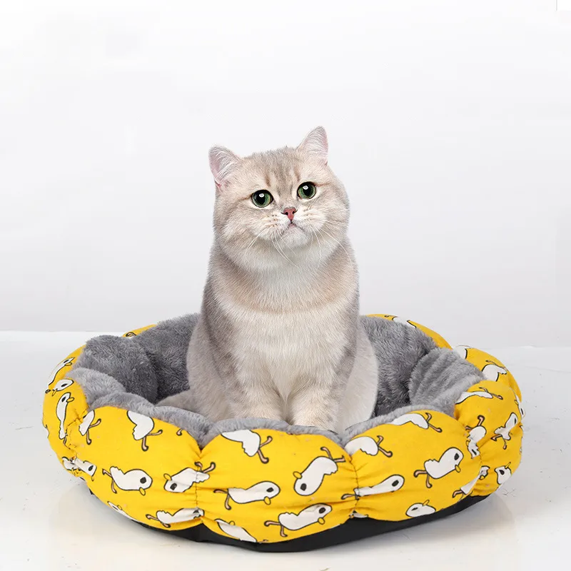 Cat Bed Cat Beds for Indoor Cats Calming Donut