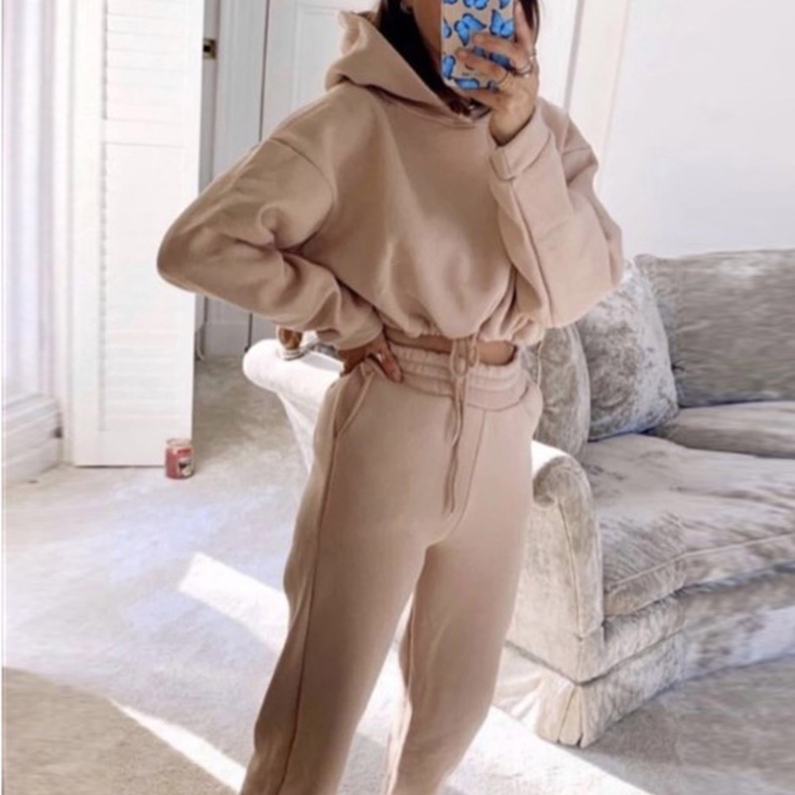 Fall Autumn Custom Made Sweat Suits Jogging Suit Track Suit Women Clothing  for Work Long Sleeve Hoodie Two Piece Set - China Womens 2 Piece Outfit and  Two Piece Set Women Clothing