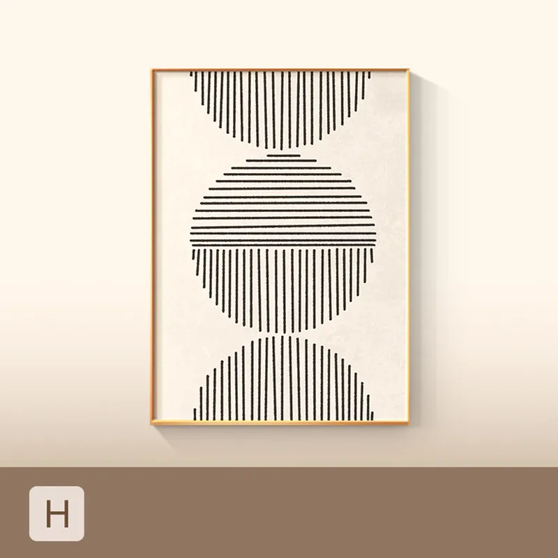 Minimalist Colorful Geometric Poster Printing Canvas Painting - H