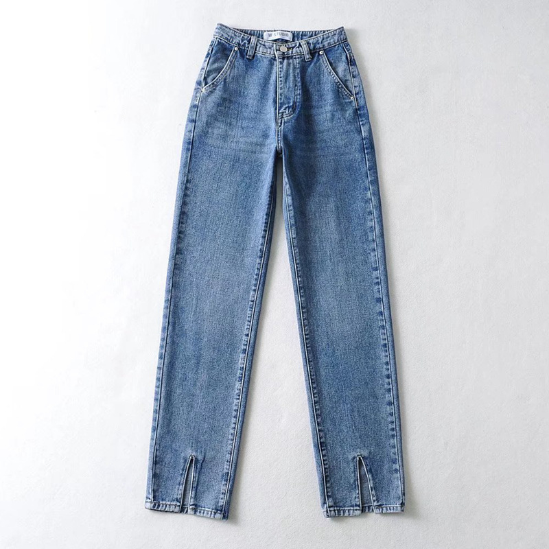 American Retro Foreign Trade New High waisted Slim Slimming Navy - Shop at LoveMi