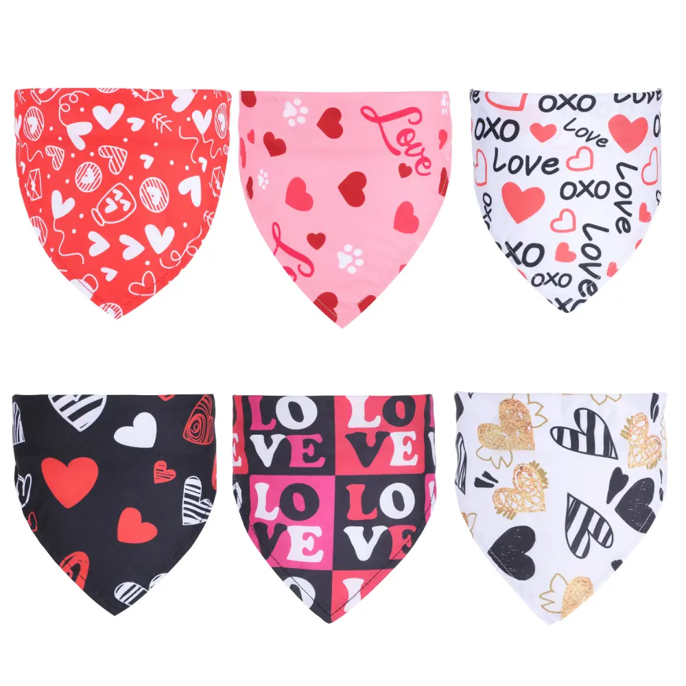 Valentine's Day Pet Saliva Towel