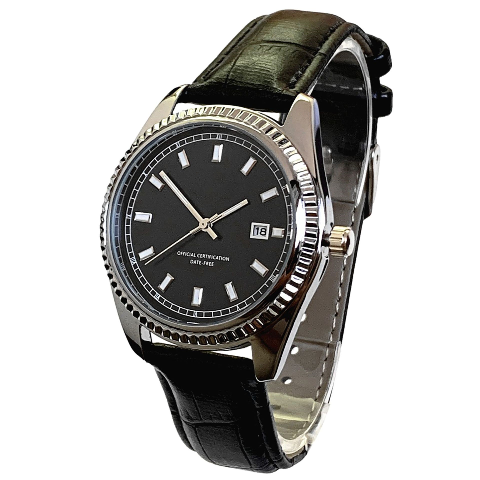 Business Leather Strap Classic Oyster Watch