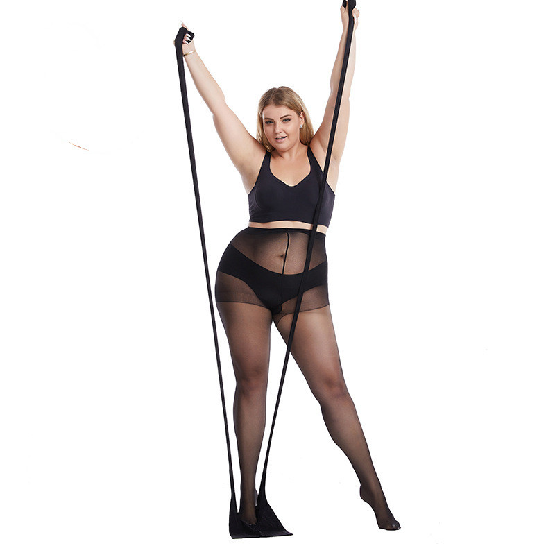 Fashion Fat Buttocks Thick Waist Anti-hook Silk Thin Plus Stockings Women