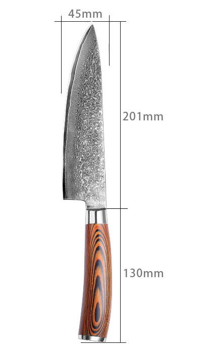 Title 1, Damascus Steel Eight-inch Chef