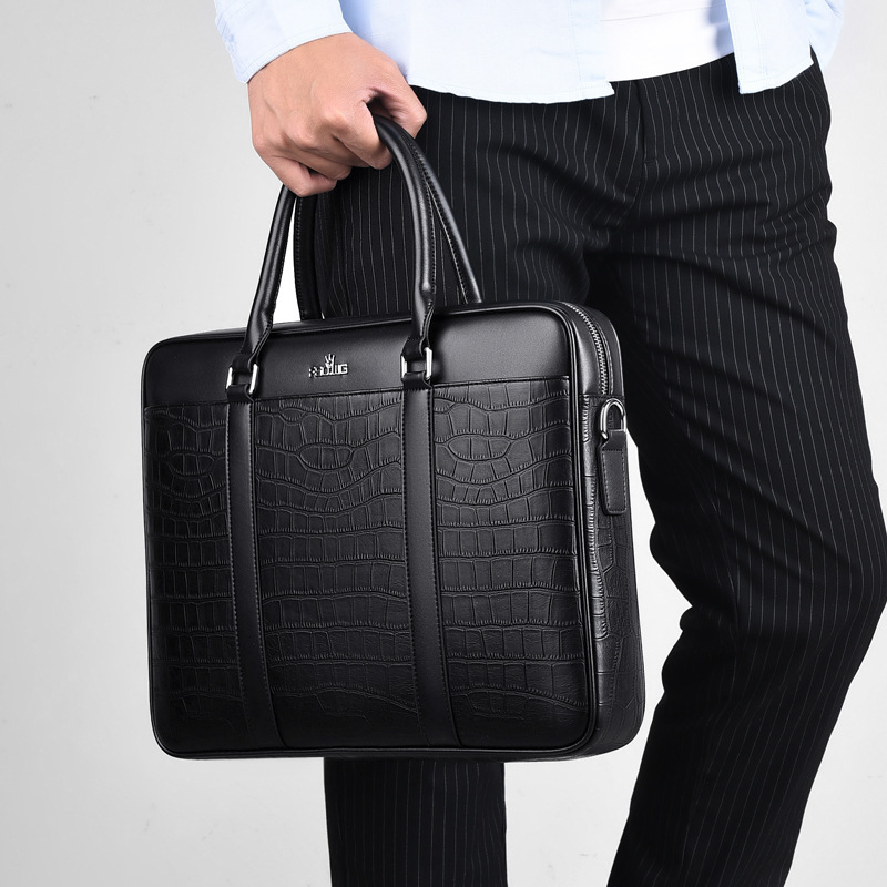 Men's Horizontal Business Handbag Large Capacity — foto 4