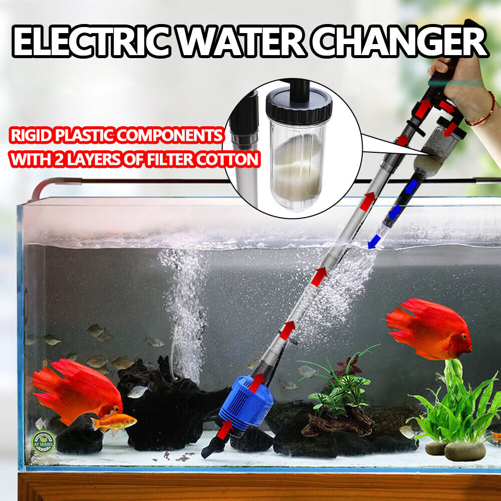 Pompe de nettoyage d'aquarium, pompe de changement de siphon, filtre à eau – Image 8