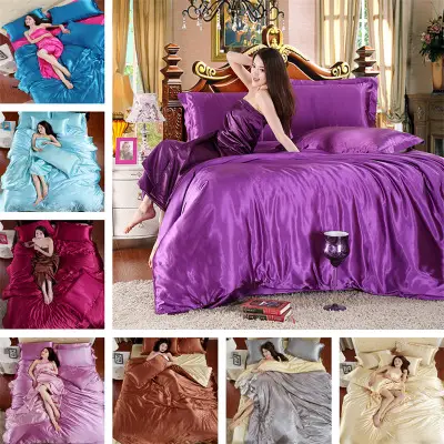 Solid color quilt cover