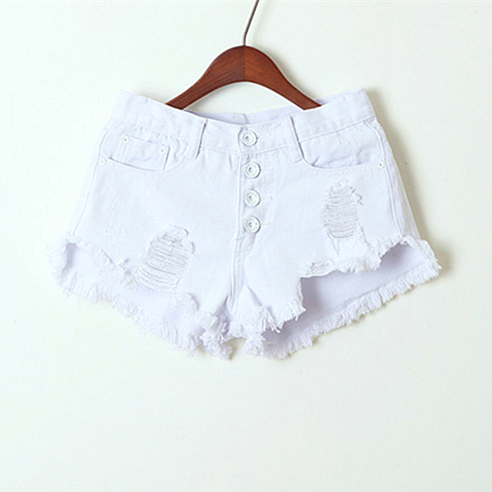 Women's high waist denim shorts