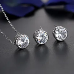 The bride and bride fashion accessories jewelry set all-match Pendant Earrings NEW - View 1