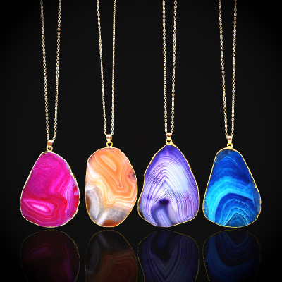 Title 1, Agate pendant sweater chain