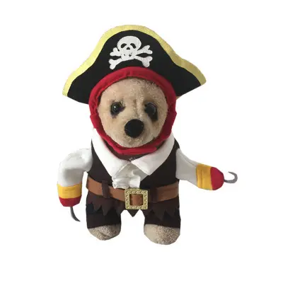 Halloween Dog Clothes Funny Pirate Pet Dress Up Dog