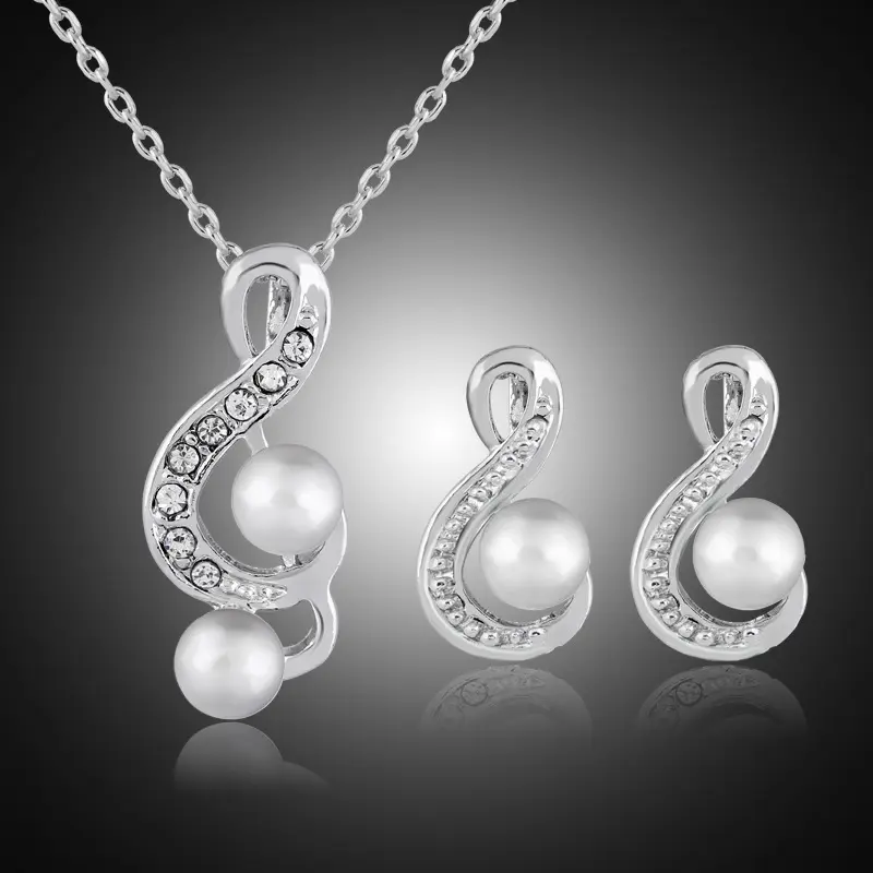 Fashion pearl two sets of simple