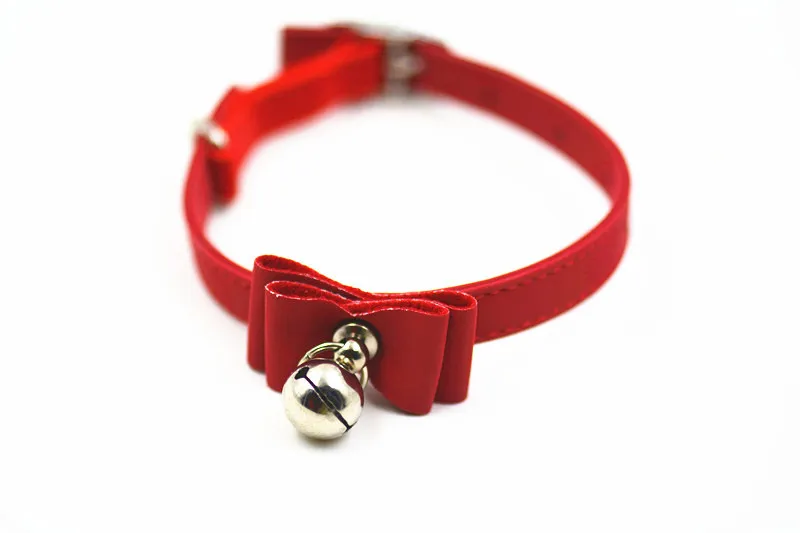 Hot Pet Collar Bow Tie Bell Collar Cute Bell Small Dog Collar,collar, Sales - Red