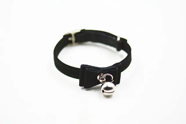 Hot Pet Collar Bow Tie Bell Collar Cute Bell Small Dog Collar,collar, Sales Black - Shop at LoveMi