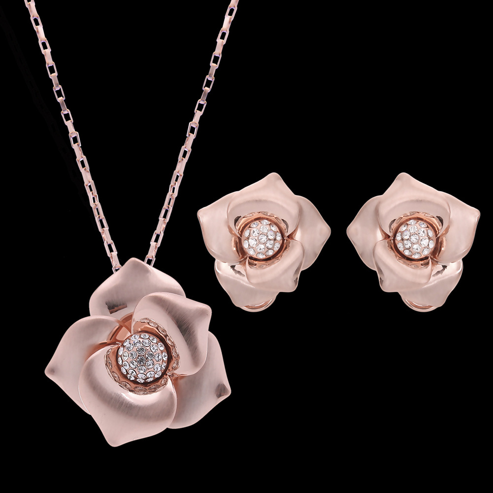 Foreign trade goods bride wedding jewelry necklace set ball drill Europe party dress Earrings Jewelry Factory Direct — foto 4