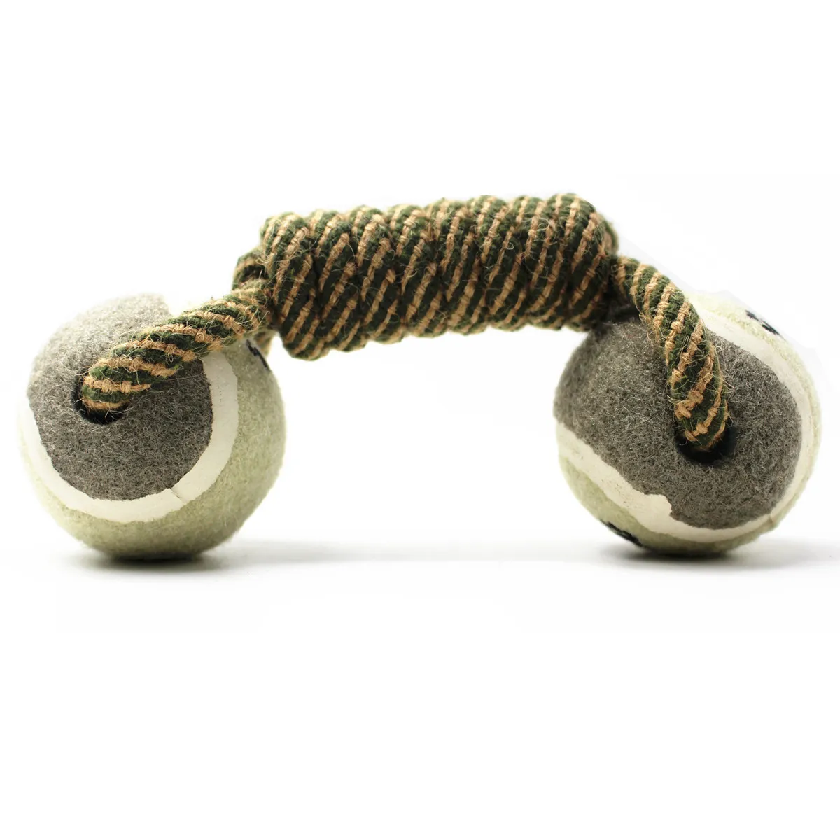 Pet Dumbbell Rope Tennis Ball Chew Toys Teeth Cleaning – image 2