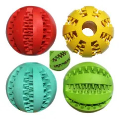 Rubber Food Ball Bite Resistant Dog Toy Mint Flavor Watermelon Tooth Ball Molar Toy - 11Cm - View 1