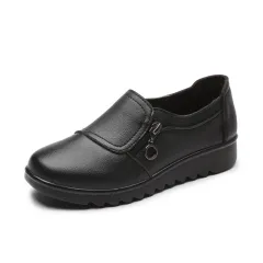 The spring and autumn new shoes in old mama shoes Wenzhou shoes shoes old flat shoes trade - Black - View 1