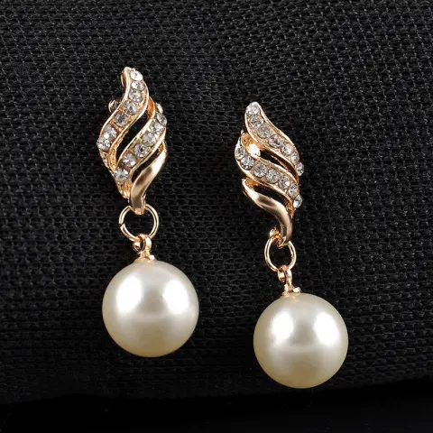 Source, bridal beads, pearl necklace, wedding jewelry, banquet dress, Earring Je