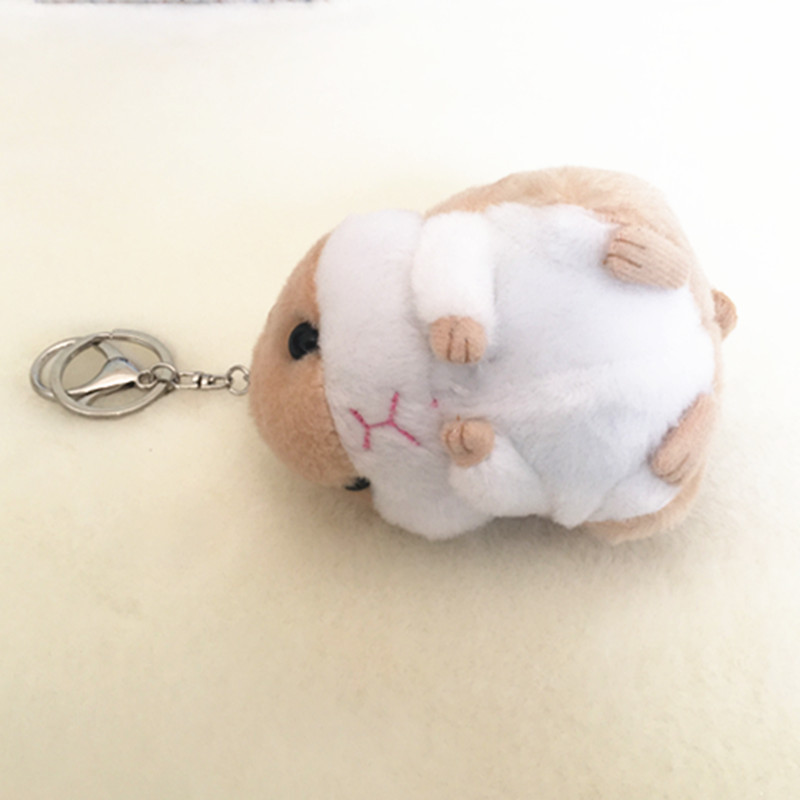 Japanese cute soft sister, little hamster, key buckle car bag pendant, the same plush doll doll sprouting goods over Q