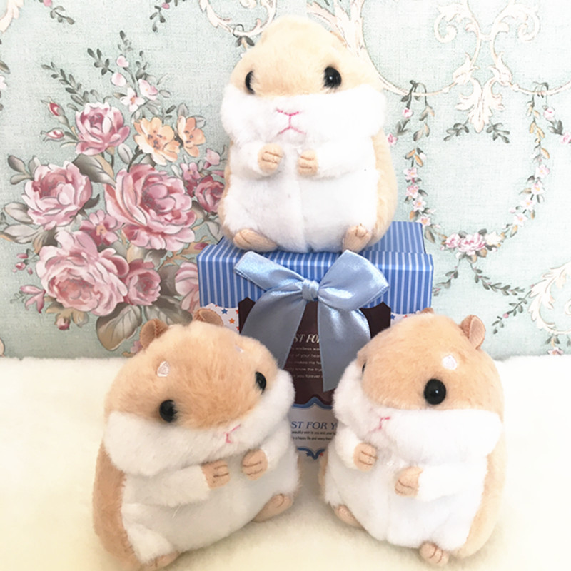 Japanese cute soft sister, little hamster, key buckle car bag pendant, the same plush doll doll sprouting goods over Q - Image 1