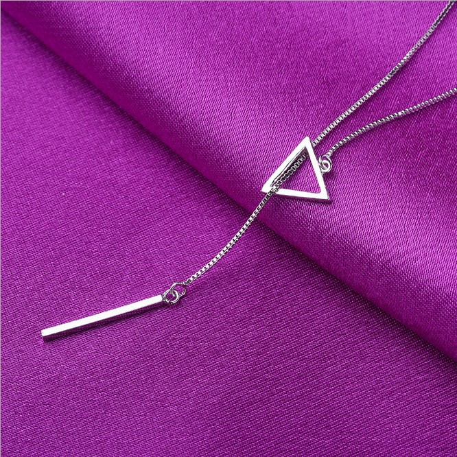 Silver Plated Jewelry Geometric Women's Necklace