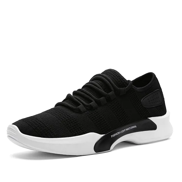 Breathable Men's Shoes Casual Sports Net Shoes Black - Shop at LoveMi