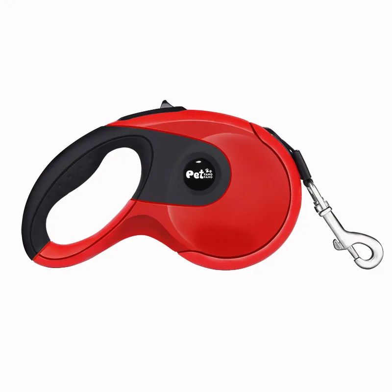 The factory sells high-end dog walking rope rope glue, skid proof dog leash and pet automatic telescopic traction rope - Red