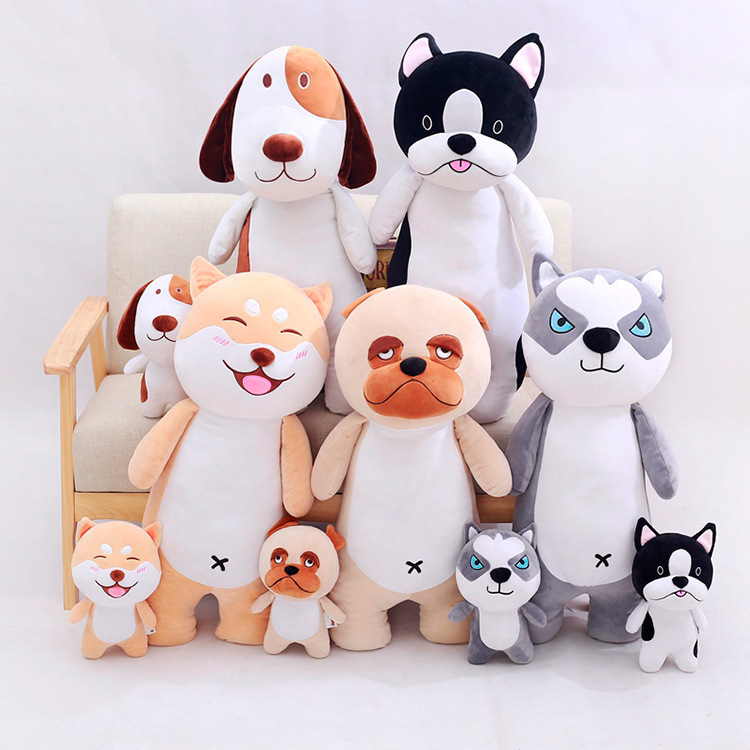 The New Cotton Dog Doll Feather Pillow Quality Goods  Husky Soft Plush Toys To Send His Girlfriend