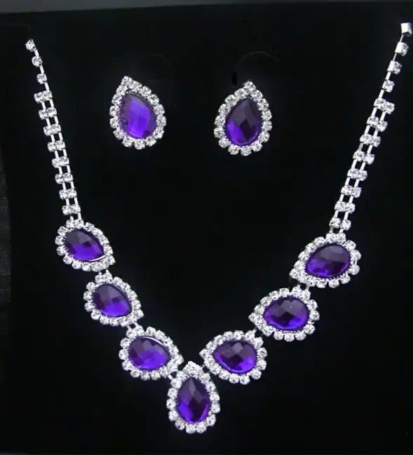 The New Bride Jewelry Color Diamond Earrings