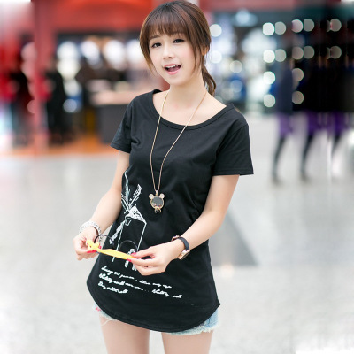 Women's cotton printed T-shirt