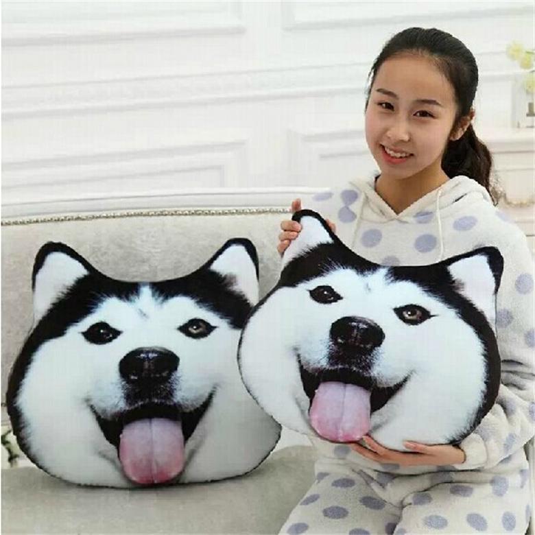 Manufacturers selling God annoying dog 3D creative head pillow cushion Ha J Chiesa Moyer dog wholesale custom hand warmer