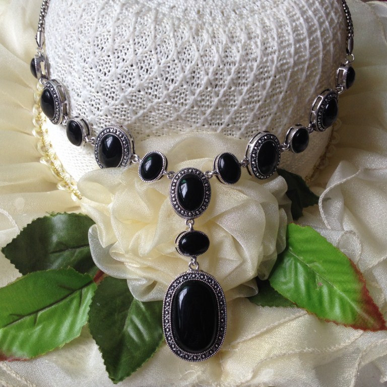 Double long necklace