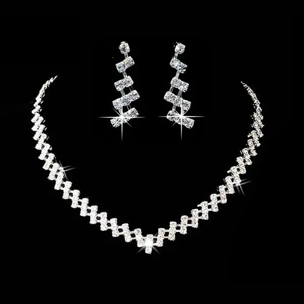 Bridal Jewelry two sets, Rhinestone chain, Wedding