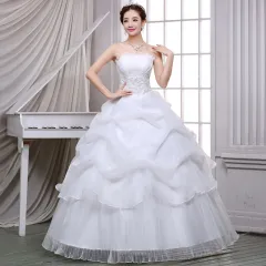 summer new bride wedding dress fashion lace bra Qi simple Korean winter skirt - Xxxxxl - View 1