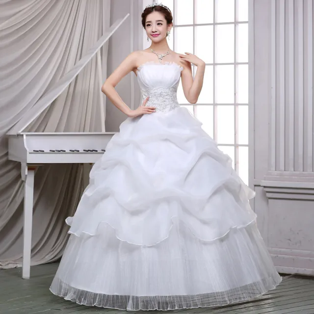 summer new bride wedding dress fashion lace bra Qi simple Korean winter skirt Xxxxl - Shop at LoveMi