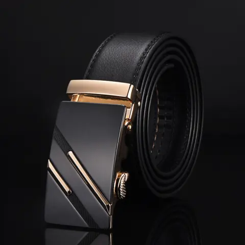 Men's Leather Two-layer Belt Business Korean Classic Hot Pants